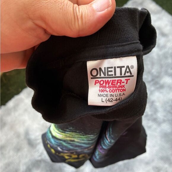 Vintage 1993 XL Great White Shark Graphic Tee Single Stitch Stand Out Designs - Picture 6 of 9